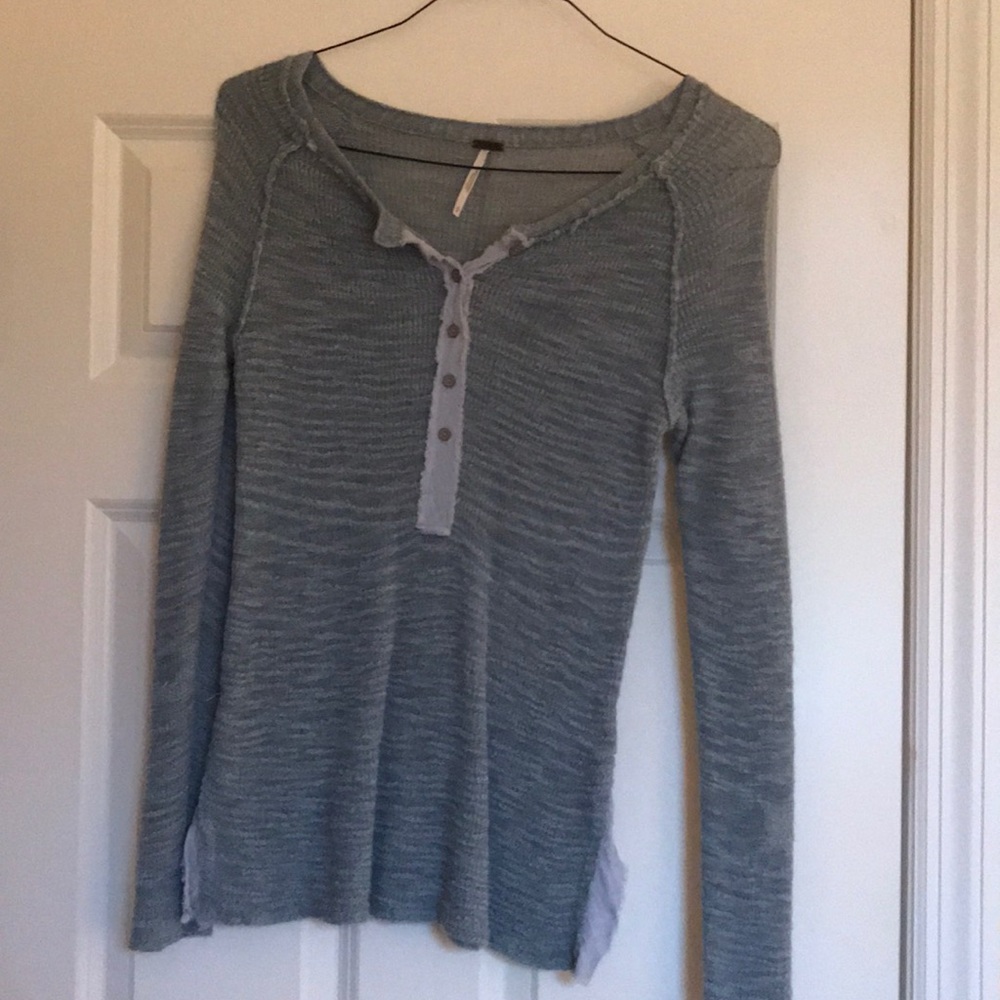 Free People Blue Long Sleeve